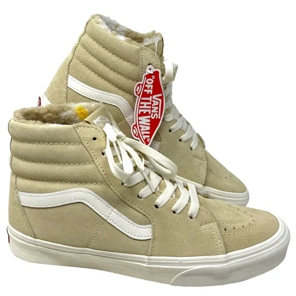 VANS Sk8-Hi Cozy Hug Biscotti Shoes Suede Sneakers Casual Women Size VN0A7Q5NBVV - Picture 2 of 11